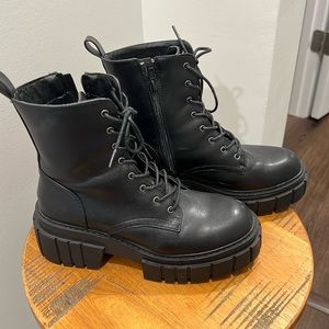 Madden Girl combat boots, worn once with a costume